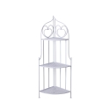 Estantería plegable de hierro con 3 estantes 49x33xh.127cm blanca Veska Oferta