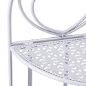Estantería plegable de hierro con 3 estantes 49x33xh.127cm blanca Veska Catálogo