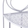 Estantería plegable de hierro con 3 estantes 49x33xh.127cm blanca Veska Catálogo
