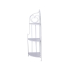 Estantería plegable de hierro con 3 estantes 49x33xh.127cm blanca Veska Rebajas