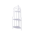 Estantería plegable de hierro con 3 estantes 49x33xh.127cm blanca Veska Promoción