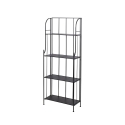 Scaffale da esterno 4 ripiani in ferro battuto richiudibile Durak Stock
