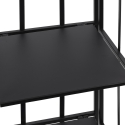 Scaffale da esterno slim 4 ripiani in ferro battuto richiudibile Nuvia Elección