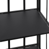 Scaffale da esterno slim 4 ripiani in ferro battuto richiudibile Nuvia Elección