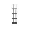 Scaffale da esterno slim 4 ripiani in ferro battuto richiudibile Nuvia Descueto
