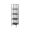 Estantería exterior plegable slim de 4 estantes en hierro forjado Nuvia Stock