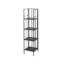 Scaffale da esterno slim 4 ripiani in ferro battuto richiudibile Nuvia Stock