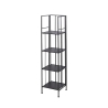 Scaffale da esterno slim 4 ripiani in ferro battuto richiudibile Nuvia Stock