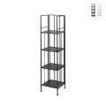 Estantería exterior plegable slim de 4 estantes en hierro forjado Nuvia Promoción
