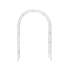 Arco da giardino in ferro 140x240 cm Eden Promoción