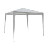Gazebo 3x3 idrorepellente montaggio rapido con kit bianco Tropico Descueto