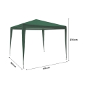Gazebo 3x3 idrorepellente montaggio rapido con kit bianco Tropico Precio