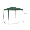 Gazebo 3x3 idrorepellente montaggio rapido con kit bianco Tropico Precio