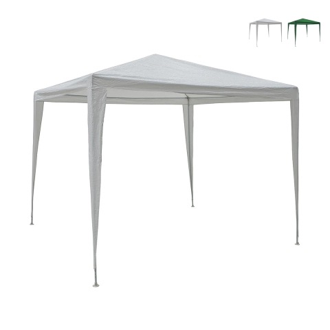 Gazebo 3x3 idrorepellente montaggio rapido con kit bianco Tropico Promoción