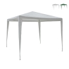 Gazebo 3x3 idrorepellente montaggio rapido con kit bianco Tropico Promoción