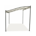 Gazebo veranda impermeable 3x2,5m de hierro color crudo Sarnok Venta
