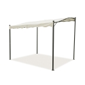 Gazebo a veranda idrorepellente 3x2,5m in ferro ecrù Sarnok Promoción