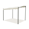 Gazebo a veranda idrorepellente 3x2,5m in ferro ecrù Sarnok Promoción