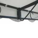 Gazebo veranda impermeable 3x2,5m de hierro color crudo Sarnok Descueto