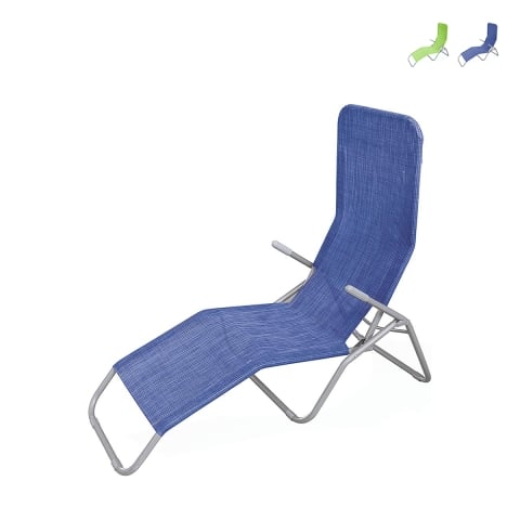 Tumbona de jardín reclinable plegable basculante Neleko Promoción