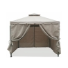 Gazebo idrorepellente 3x3m 4 tende laterali ferro tortora Tangeri Venta