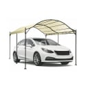 Gazebo túnel impermeable 3x4m hierro 6 postes color crudo Lomek Rebajas