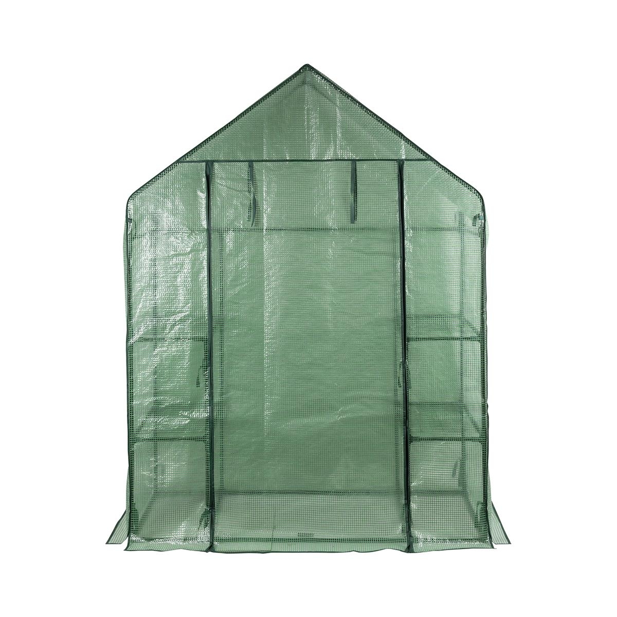 Invernadero de caseta para plantas con 4 estantes y cubierta protectora Branik Promoción Invernadero de caseta para plantas con 4 estantes y cubierta protectora Branik Promoción