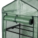 Invernadero para plantas de balcón con 3 estantes y cubierta protectora Tivar Descueto