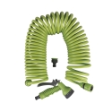 Manguera de jardín flexible en espiral 12m con pistola Power Promoción