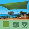Toldo vela cuadrado 4x4 m Virek Características
