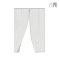 Mosquitera magnética para puerta 130x220 cm cinta adhesiva doble 8 imanes Zanzibar Promoción