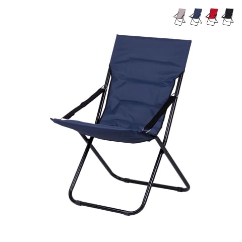 Silla reclinable de jardín acolchada con reposabrazos plegable Panama Promoción