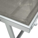 Tumbona de jardín de aluminio con parasol Riccione 