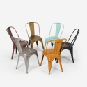 sillas de diseño industrial de metal shabby chic vintage estilo steel old 