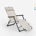 Emily Lux tumbona plegable de playa y jardín multiposición Zero Gravity Promoción