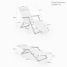 2 sillas de playa tumbona hamaca plegables de jardín multiposición Zero Gravity 
