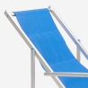 2 Tumbonas mar playa reposabrazos aluminio plegable Riccione Gold Lux 