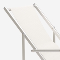 4 Tumbonas mar playa reposabrazos aluminio plegable Riccione Gold Lux 