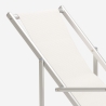 4 Tumbonas mar playa reposabrazos aluminio plegable Riccione Gold Lux 