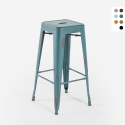taburete vintage de metal de diseño industrial para bar y cocina estilo steel stale Promoción