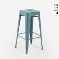 taburete vintage de metal de diseño industrial para bar y cocina estilo steel stale Promoción