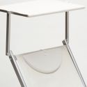 Tumbona plegable de aluminio con parasol para playa - Santorini 