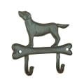 Perchero de pared con forma de hueso y perro, 2 ganchos Promoción