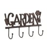 Perchero de pared de hierro fundido con 4 ganchos Garden Venta