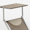 Tumbonas plegables de aluminio con parasol para playa - Santorini Limited Edition Características