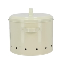 Bote de cocina de hojalata para patatas con orificios y tapa Descueto