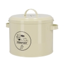 Bote vintage de estaño para compost con filtro de carbón activado Oferta