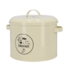 Bote vintage de estaño para compost con filtro de carbón activado Oferta