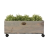 Jardinera de madera FSC con ruedas 59x39,2x25,2 cm Venta