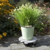 Carro redondo para plantas de madera con ruedas Venta